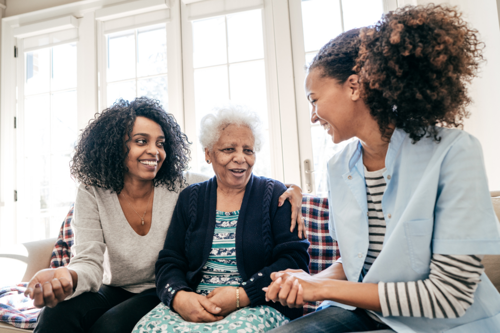 people learning about home care