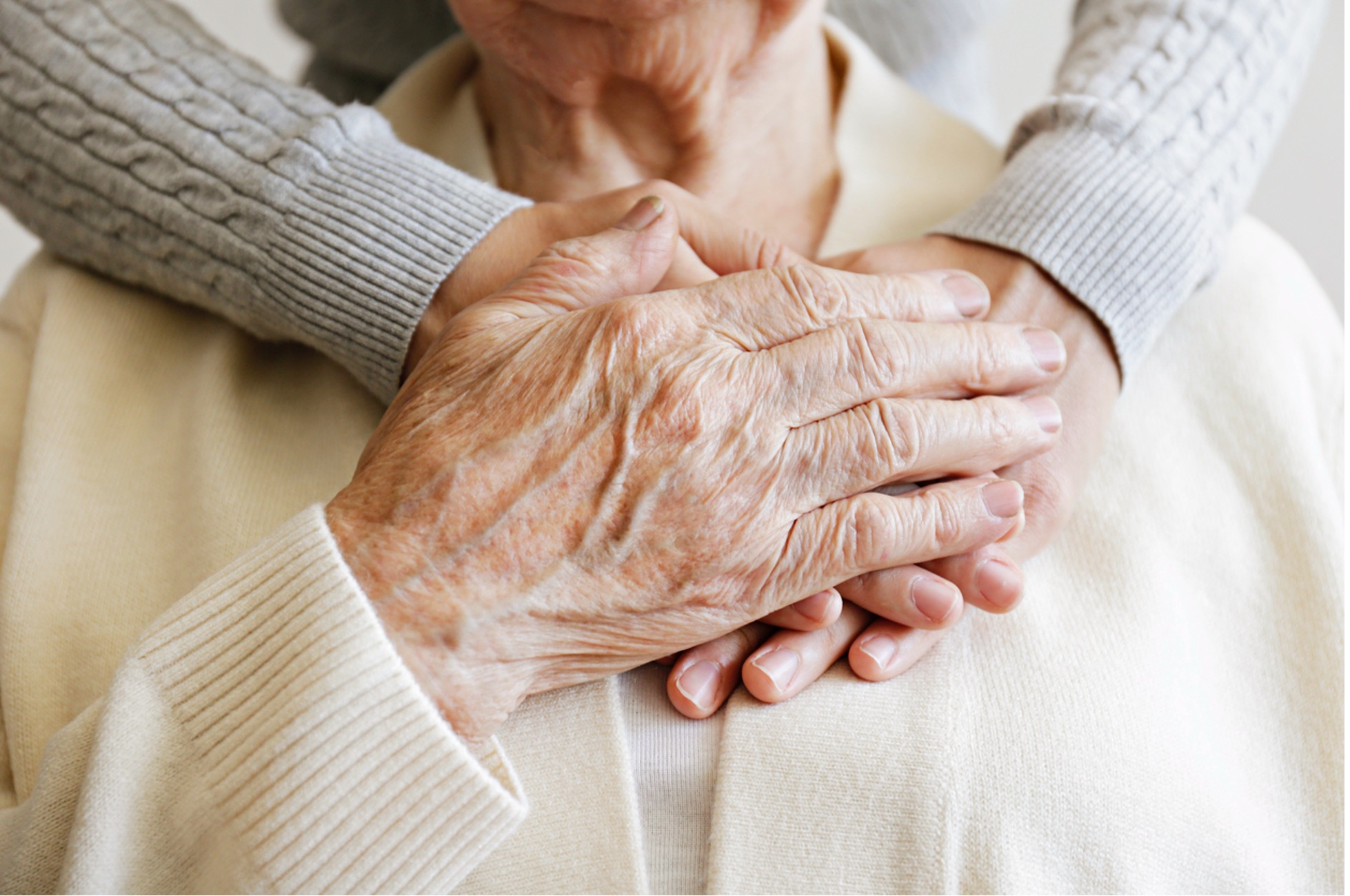 caregiving hands